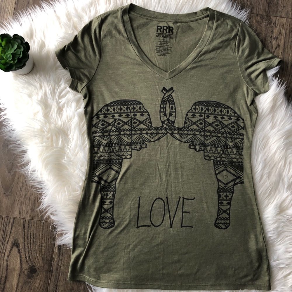 RRR (Romance, Retro, Rock) Elephant Tee